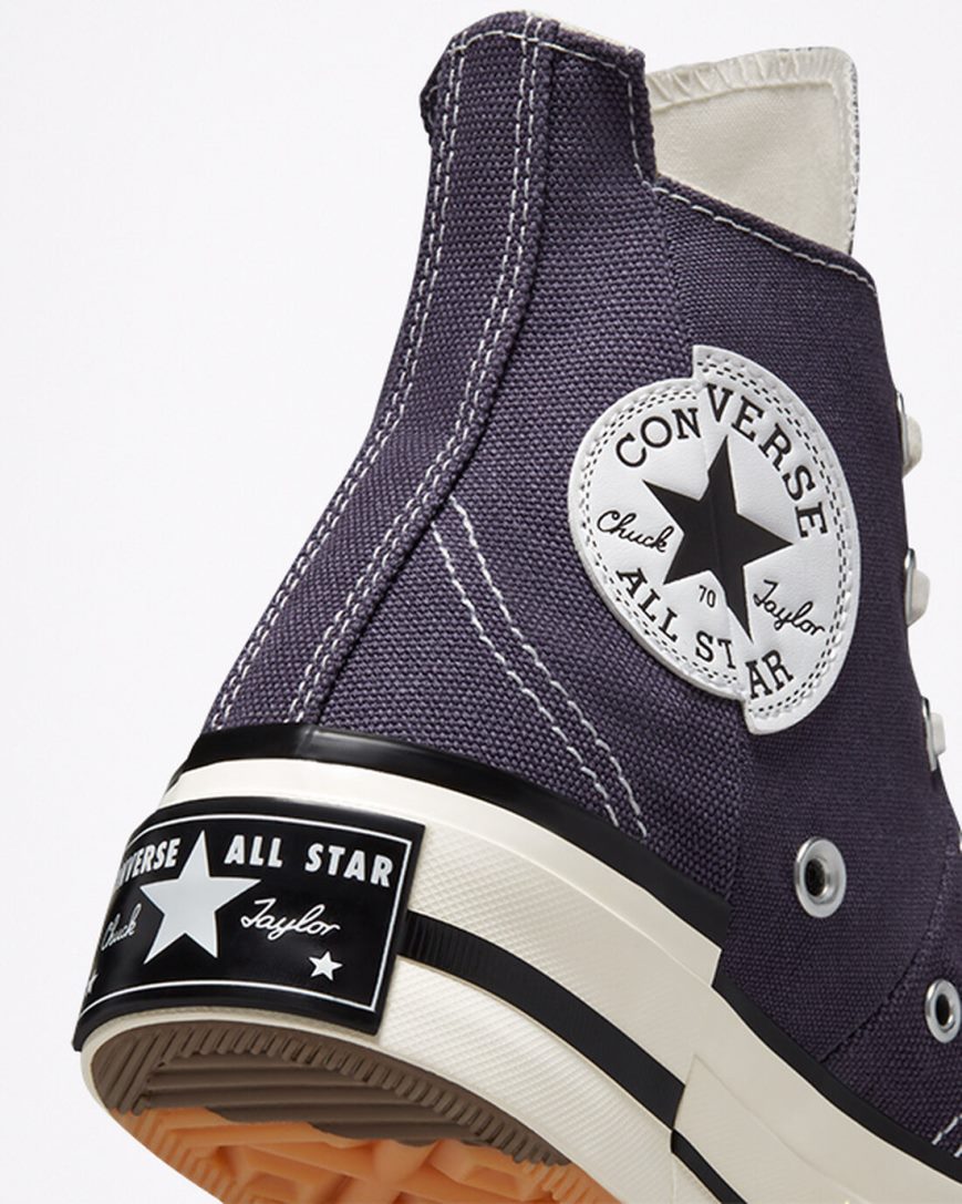 Dámské Boty Vysoké Converse Chuck 70 Plus Fialové Černé | CZ LDVU15